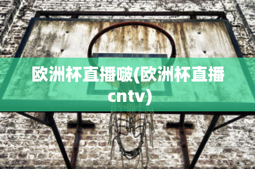 欧洲杯直播啵(欧洲杯直播 cntv)