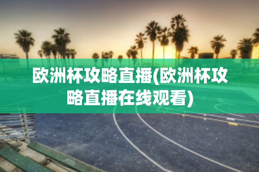 欧洲杯攻略直播(欧洲杯攻略直播在线观看)