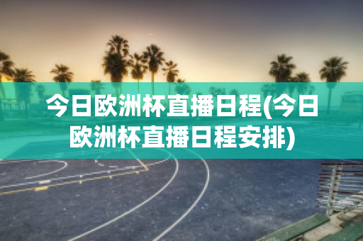 今日欧洲杯直播日程(今日欧洲杯直播日程安排)