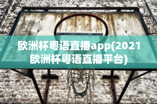 欧洲杯粤语直播app(2021欧洲杯粤语直播平台)