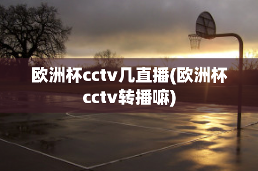 欧洲杯cctv几直播(欧洲杯cctv转播嘛)