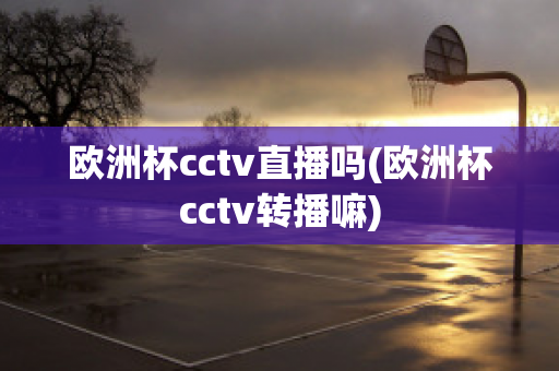 欧洲杯cctv直播吗(欧洲杯cctv转播嘛)