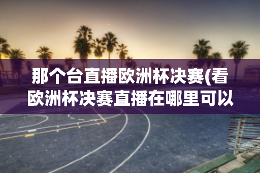 那个台直播欧洲杯决赛(看欧洲杯决赛直播在哪里可以看呢)