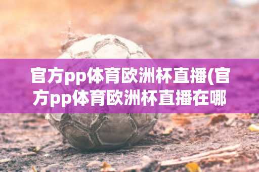 官方pp体育欧洲杯直播(官方pp体育欧洲杯直播在哪看)