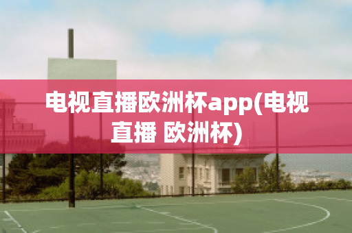 电视直播欧洲杯app(电视直播 欧洲杯)