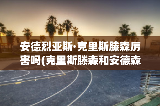 安德烈亚斯·克里斯滕森厉害吗(克里斯滕森和安德森)