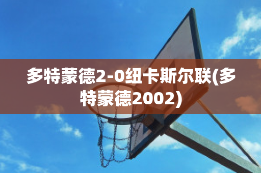 多特蒙德2-0纽卡斯尔联(多特蒙德2002)