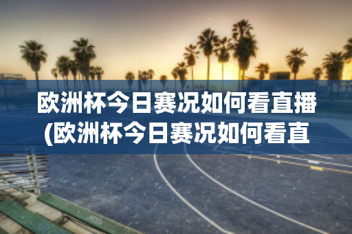 欧洲杯今日赛况如何看直播(欧洲杯今日赛况如何看直播回放)