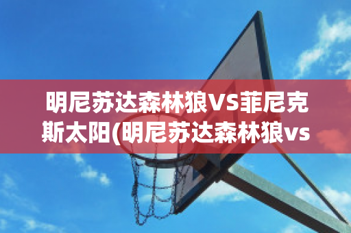 明尼苏达森林狼VS菲尼克斯太阳(明尼苏达森林狼vs洛杉矶湖人)