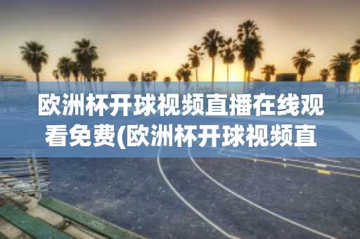 欧洲杯开球视频直播在线观看免费(欧洲杯开球视频直播在线观看免费高清)