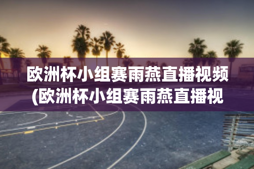 欧洲杯小组赛雨燕直播视频(欧洲杯小组赛雨燕直播视频在线观看)