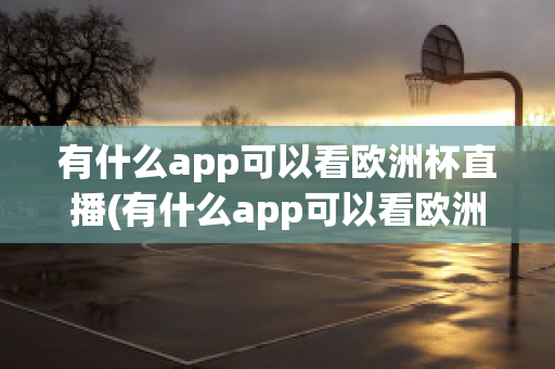 有什么app可以看欧洲杯直播(有什么app可以看欧洲杯直播回放)