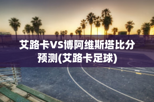 艾路卡VS博阿维斯塔比分预测(艾路卡足球)