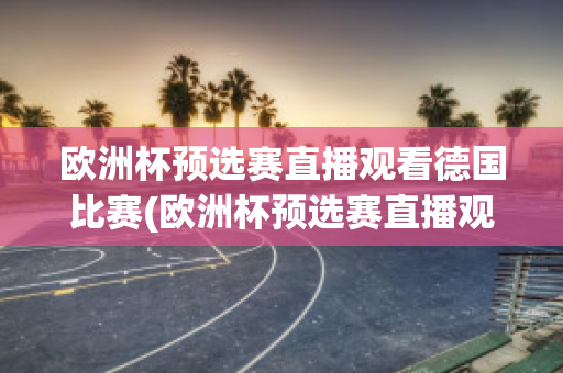 欧洲杯预选赛直播观看德国比赛(欧洲杯预选赛直播观看德国比赛视频)