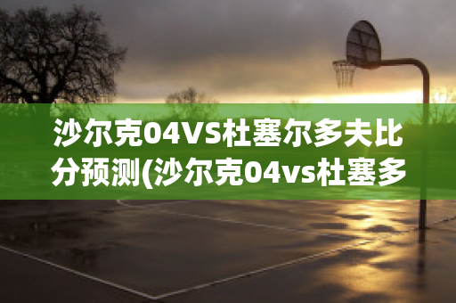 沙尔克04VS杜塞尔多夫比分预测(沙尔克04vs杜塞多夫直播)