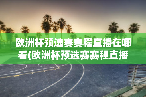 欧洲杯预选赛赛程直播在哪看(欧洲杯预选赛赛程直播在哪看回放)