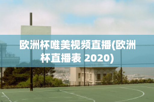 欧洲杯唯美视频直播(欧洲杯直播表 2020)