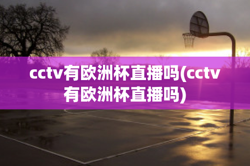 cctv有欧洲杯直播吗(cctv有欧洲杯直播吗)