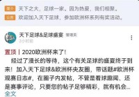 欧洲杯直播网络平台:欧洲杯直播网络平台有哪些