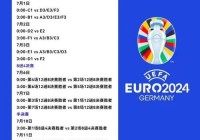 欧洲杯半决赛现场直播时间安排:欧洲杯半决赛现场直播时间安排表